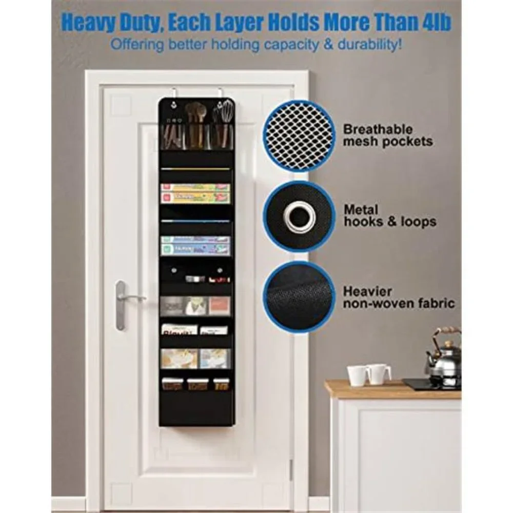 Over Door Organizer 6 Shelf Hanging Storage Closet Bathroom Bedroom Toy Diaper